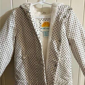 C&C California Kids Raincoat - White with Black Polka Dots